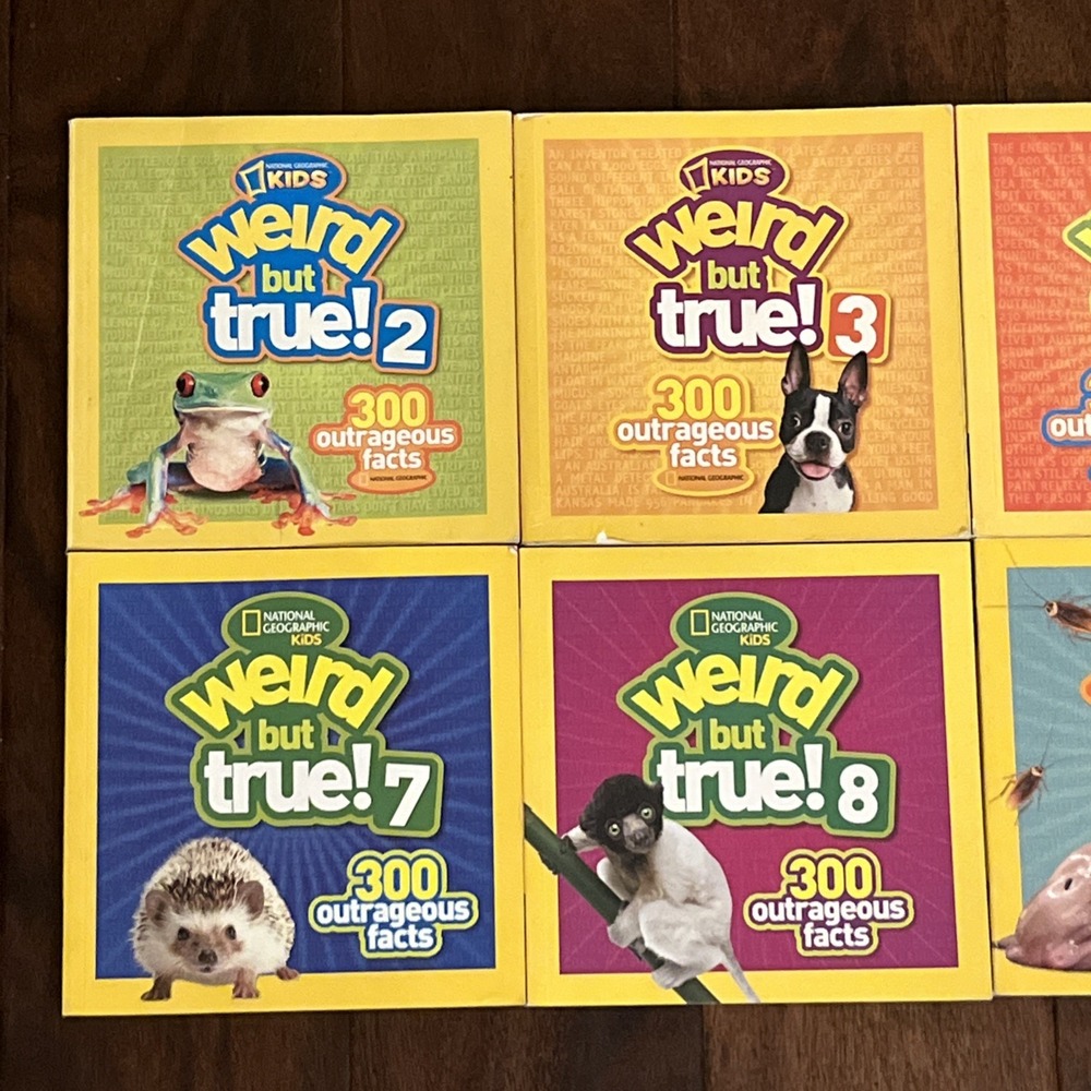 National Geographic Weird But True Animals Lot of 10 Books Myths Gross Kids Bust - Picture 2 of 4